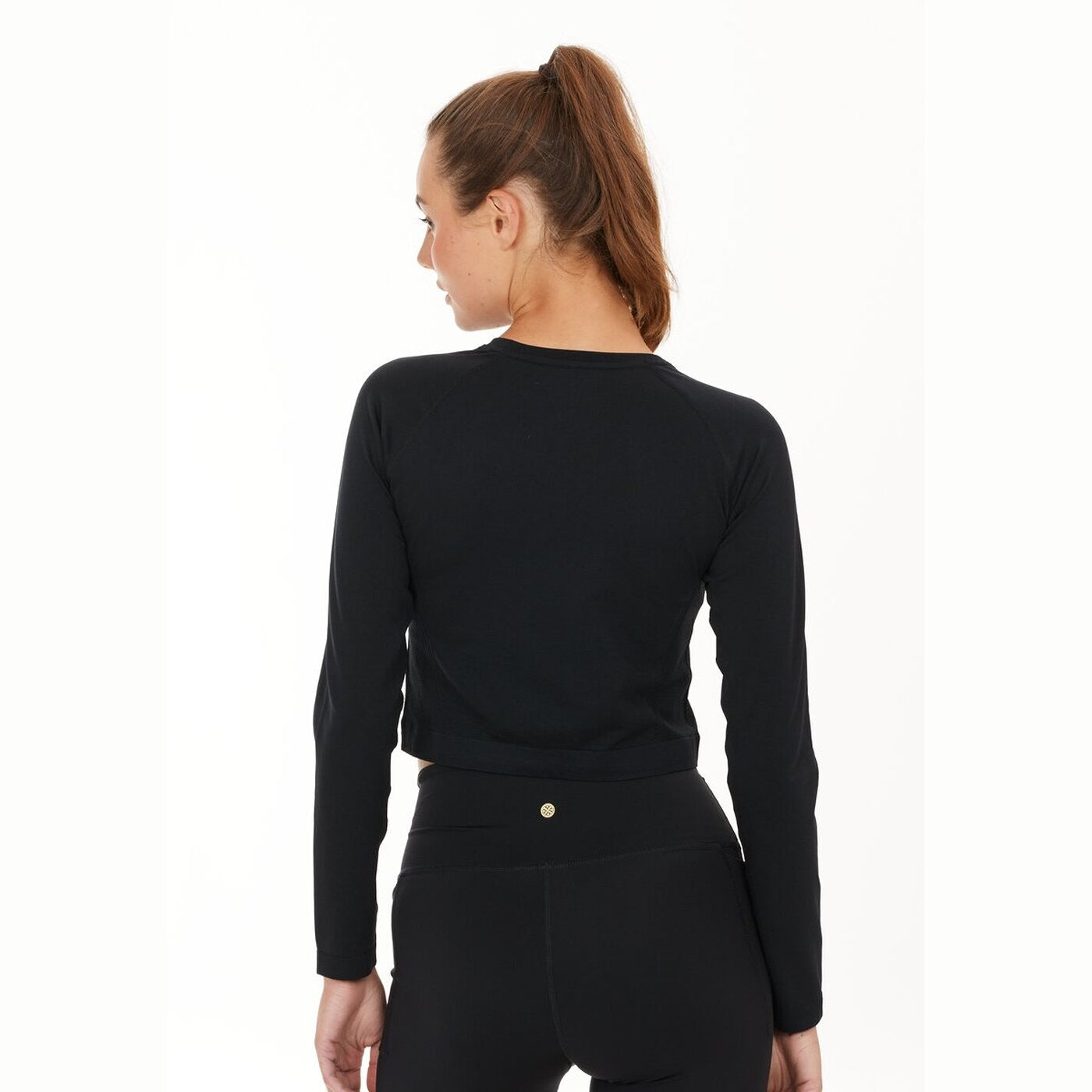 Celita W L-S Seamless Crop Top BLACK BLACK Bild 4