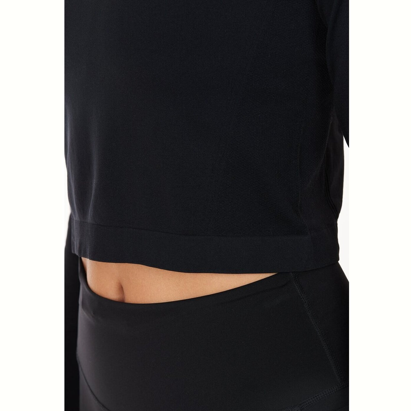 Celita W L-S Seamless Crop Top BLACK BLACK Bild 7