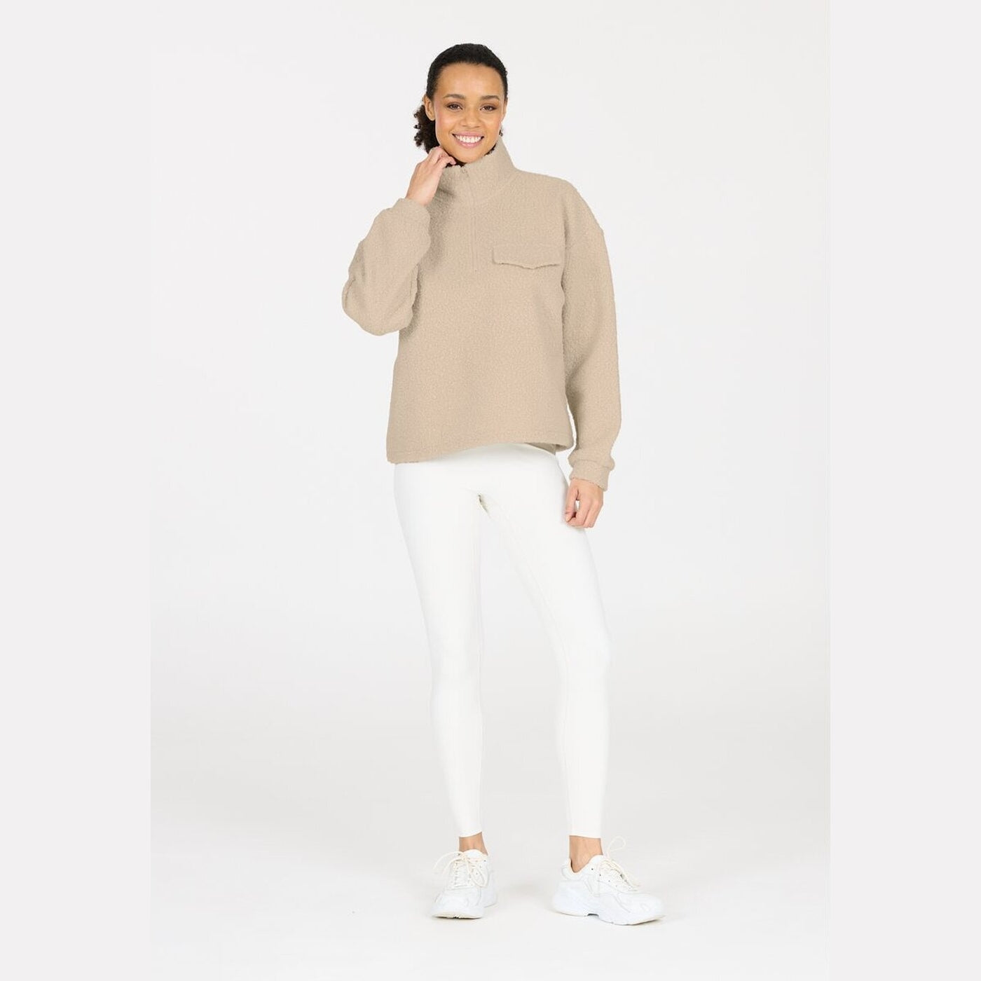Florrie W Sherpa Half zip SILVER CLOUD SILVER CLOUD Bild 5