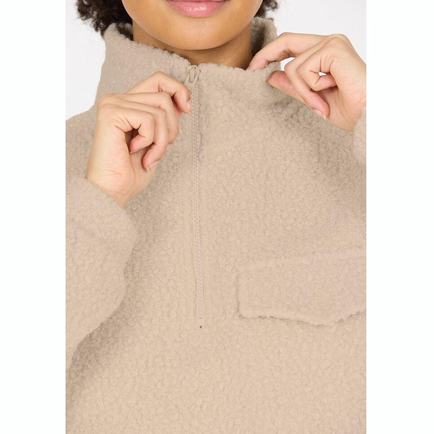 Florrie W Sherpa Half zip SILVER CLOUD SILVER CLOUD Bild 8