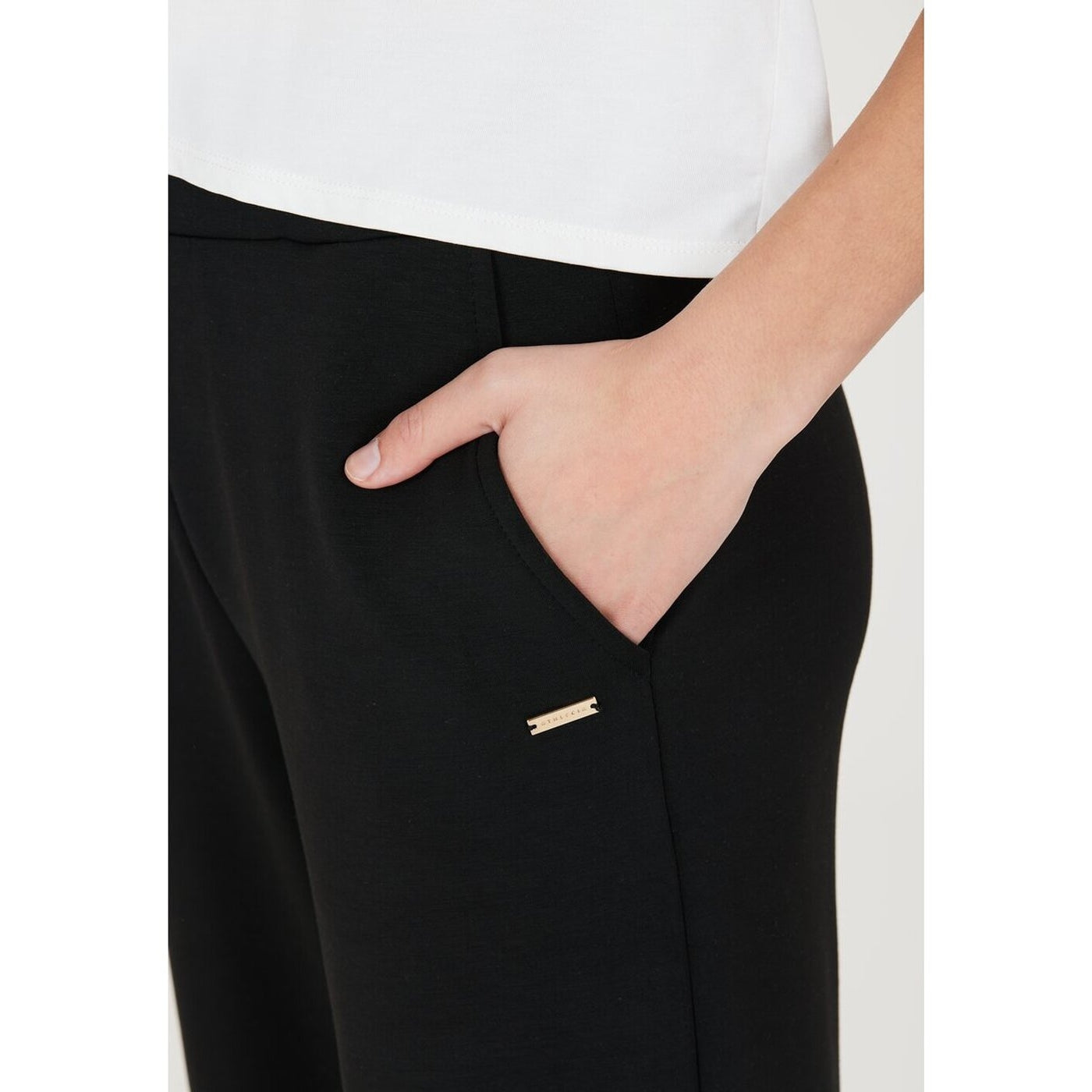 Jacey W Regular Pants BLACK BLACK Bild 7