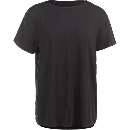 Lizzy W Slub S/S Tee BLACK MELANGE BLACK MELANGE Bild 1