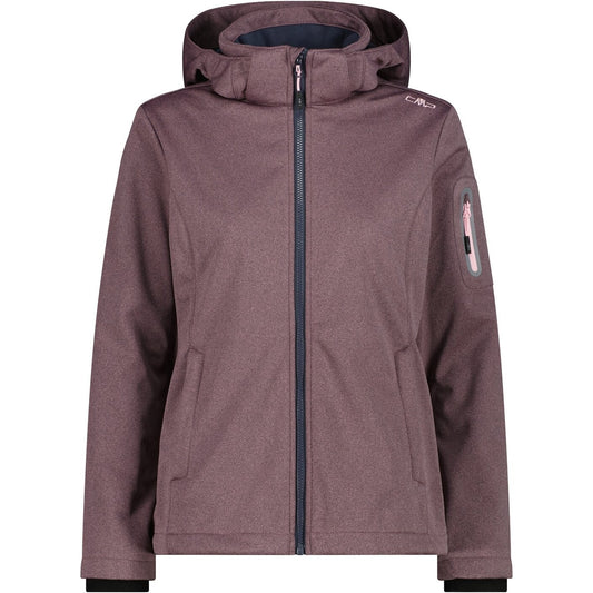 WOMAN JACKET ZIP HOOD PINK MEL. PINK MEL. Bild 1