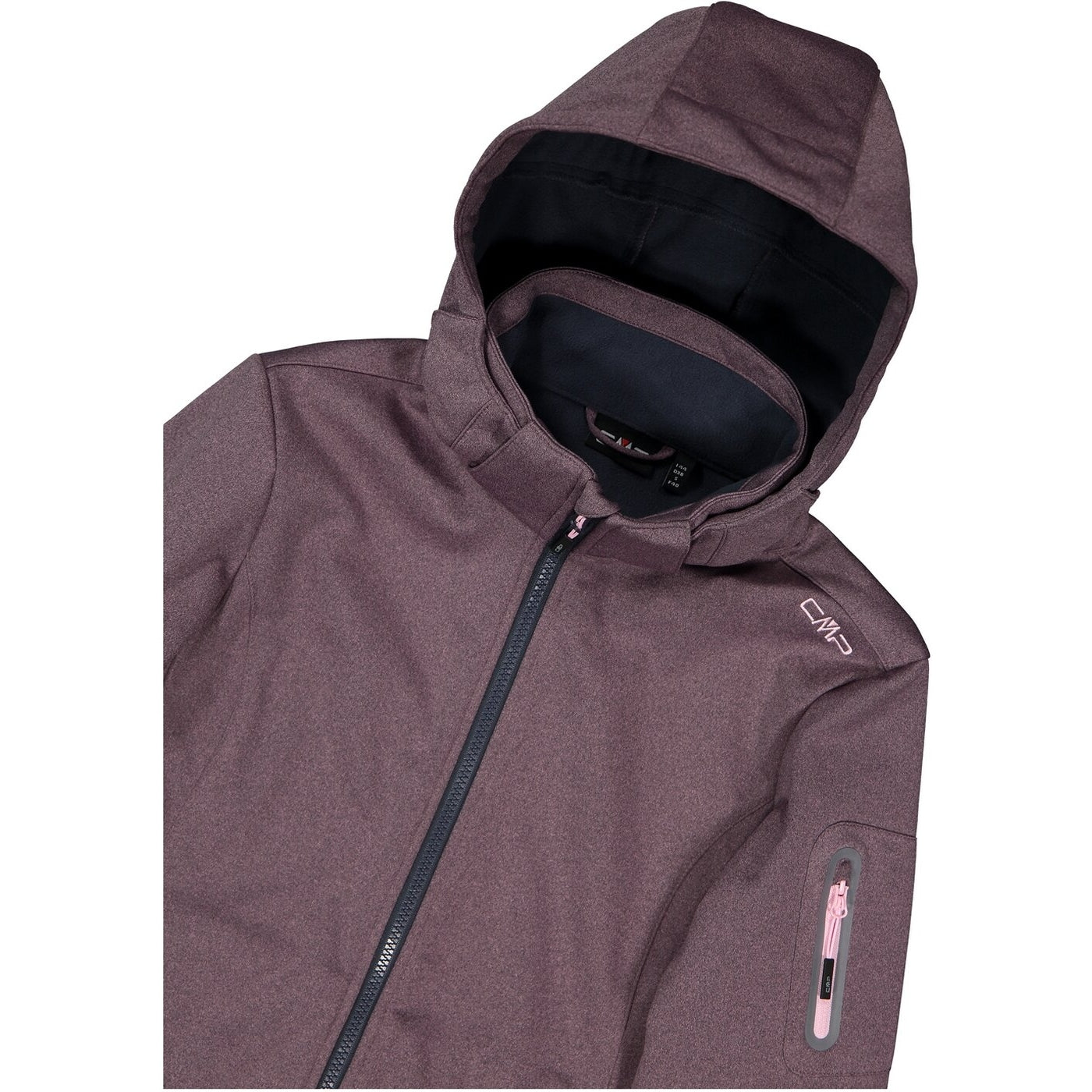 WOMAN JACKET ZIP HOOD PINK MEL. PINK MEL. Bild 7