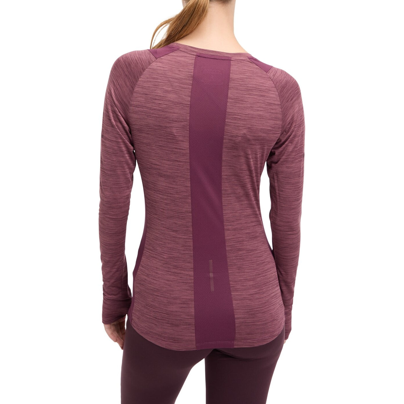 Da.-Langarmshirt Evii L/S W MELANGE/RED WINE/RED MELANGE/RED WINE/RED Bild 2