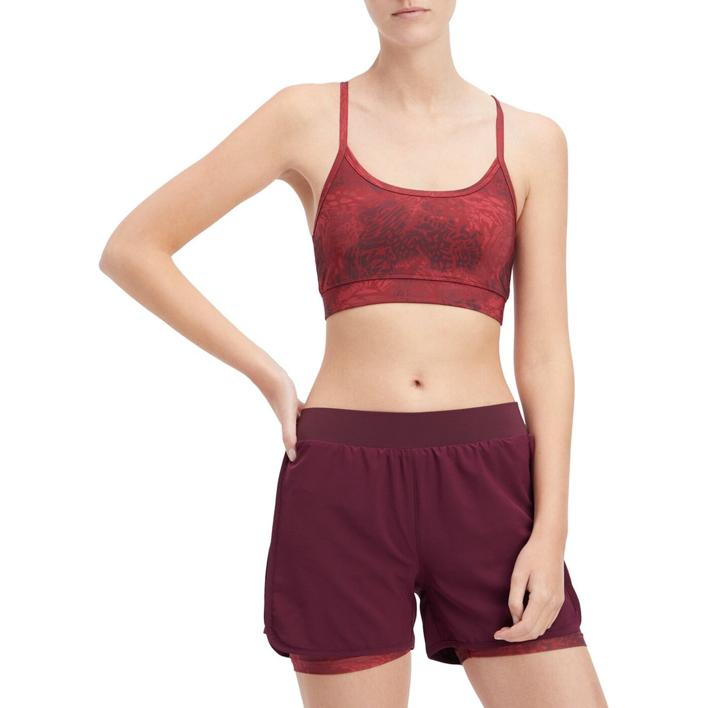 Da.-Sport-BH Gigi V W AOP-/RED DARK/RED WI AOP-/RED DARK/RED WI Bild 4