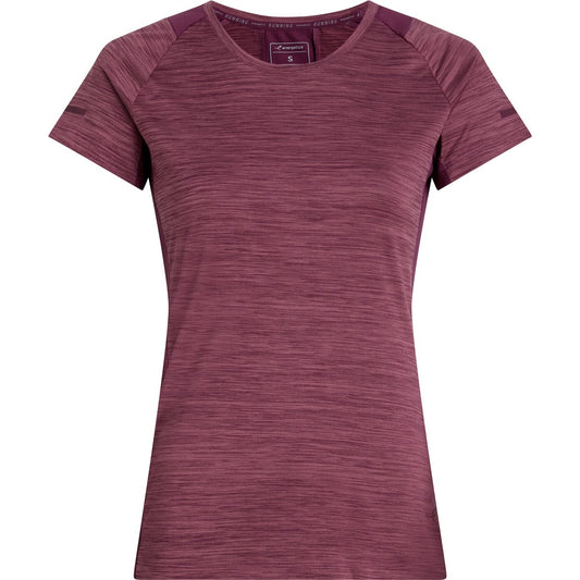 Da.-T-Shirt Evii SS W MELANGE/RED WINE/RED MELANGE/RED WINE/RED Bild 1