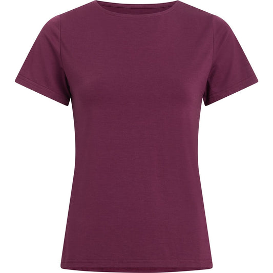 Da.-T-Shirt Ogda SS W RED WINE RED WINE Bild 1