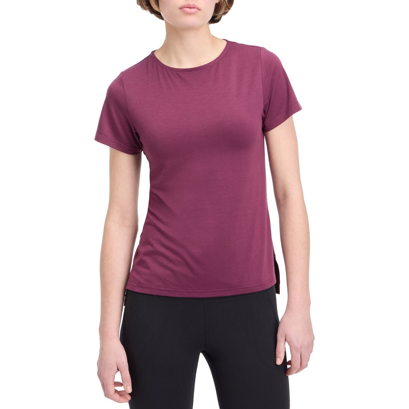 Da.-T-Shirt Ogda SS W RED WINE RED WINE Bild 2