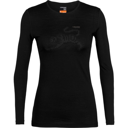Wmns 200 Oasis LS Crewe BLACK Bild 1