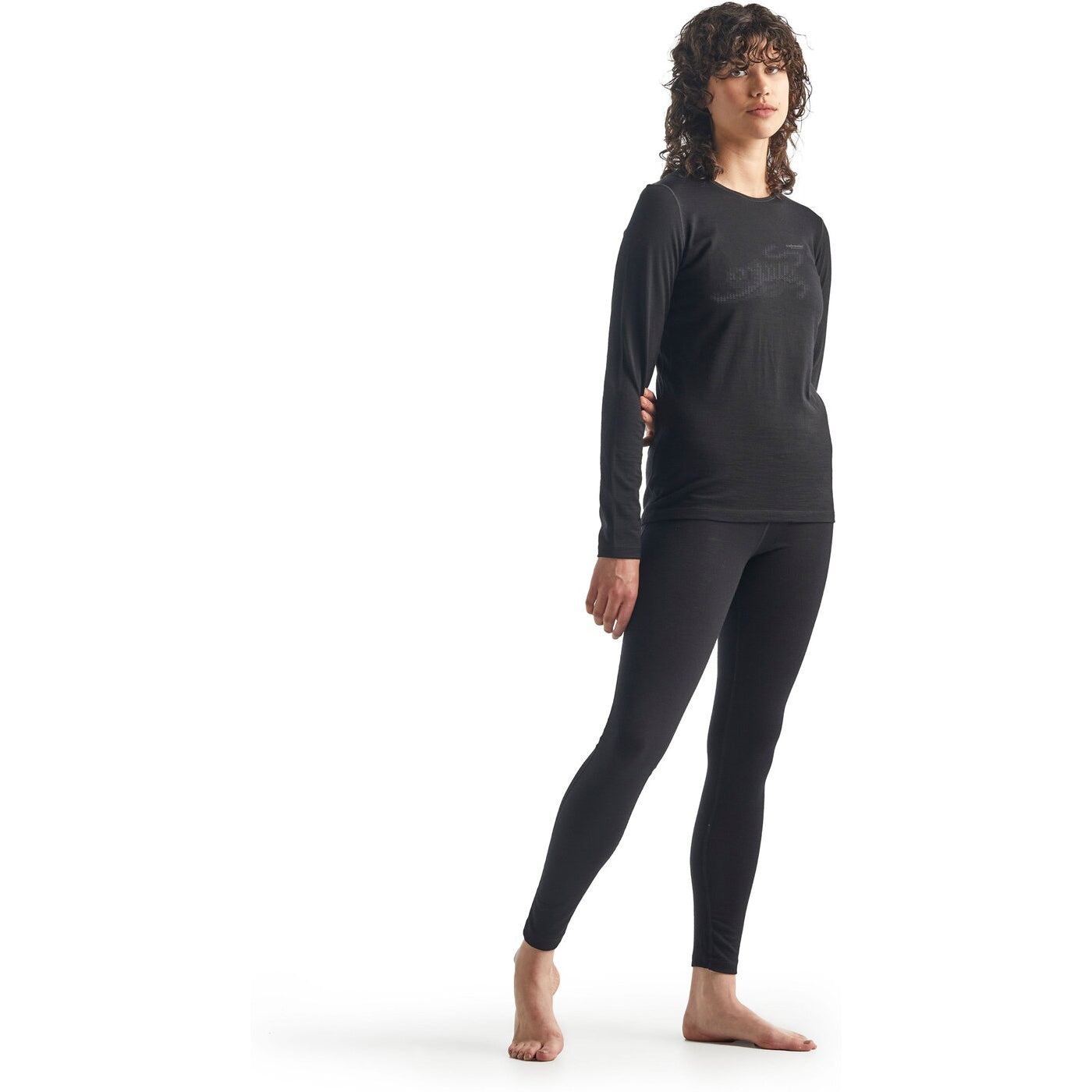 Wmns 200 Oasis LS Crewe BLACK Bild 2