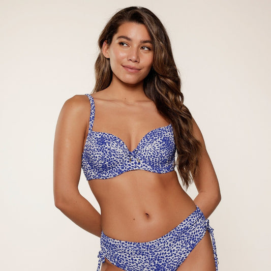 Moulded Bikini top BLUE/WHITE PRINT BLUE/WHITE PRINT Bild 1