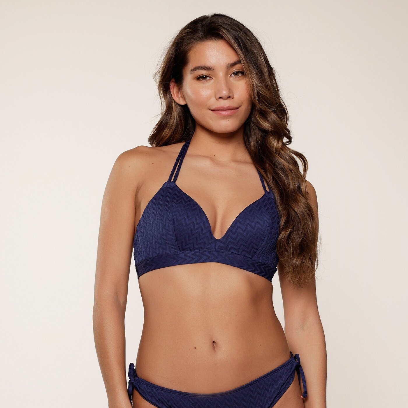 Padded triangle Bikini top DARKBLUE DARKBLUE Bild 1