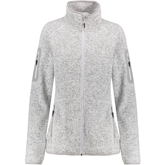 D-Fleece-Jacke Skeena wms MELANGE/WHITE Bild 1