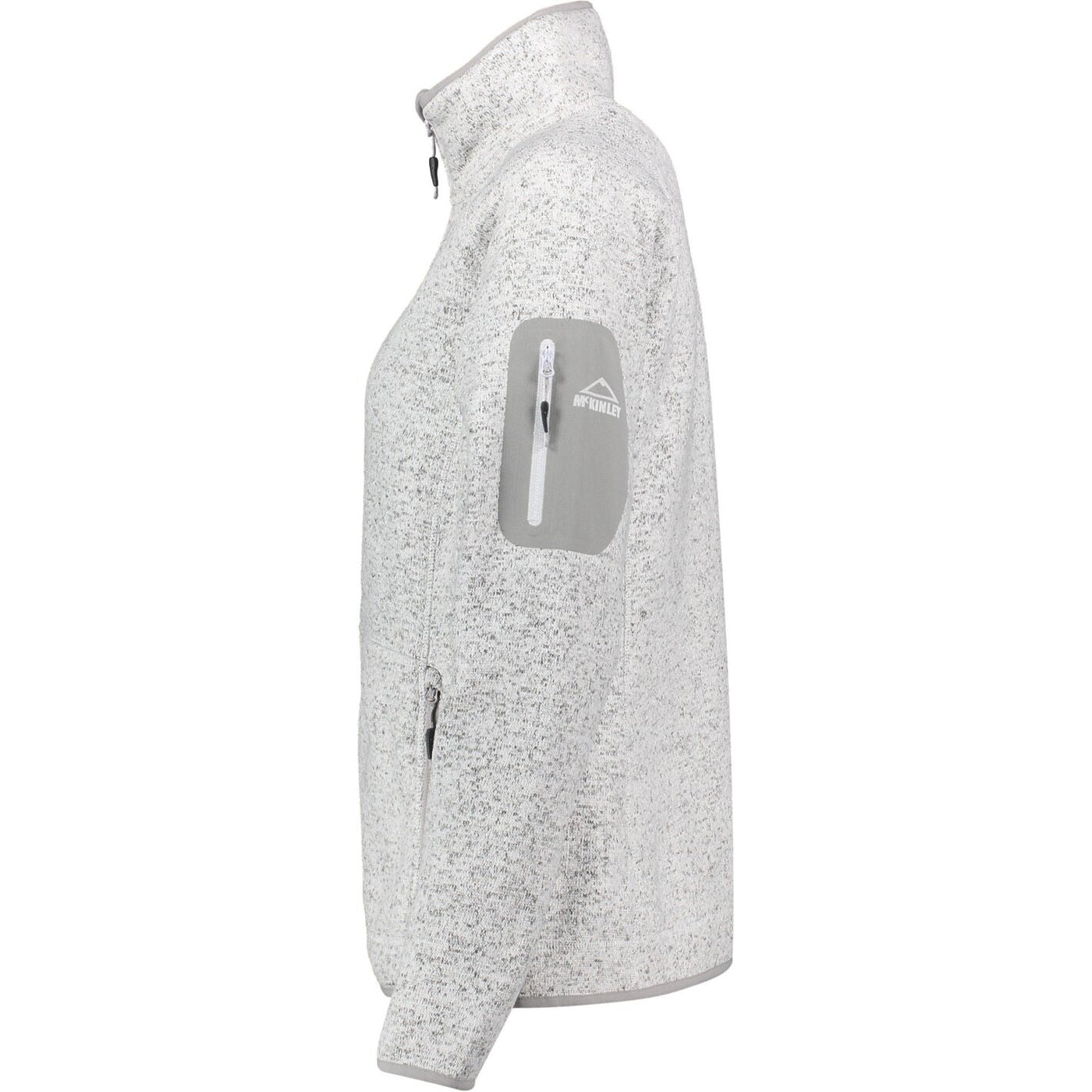 D-Fleece-Jacke Skeena wms MELANGE/WHITE Bild 3