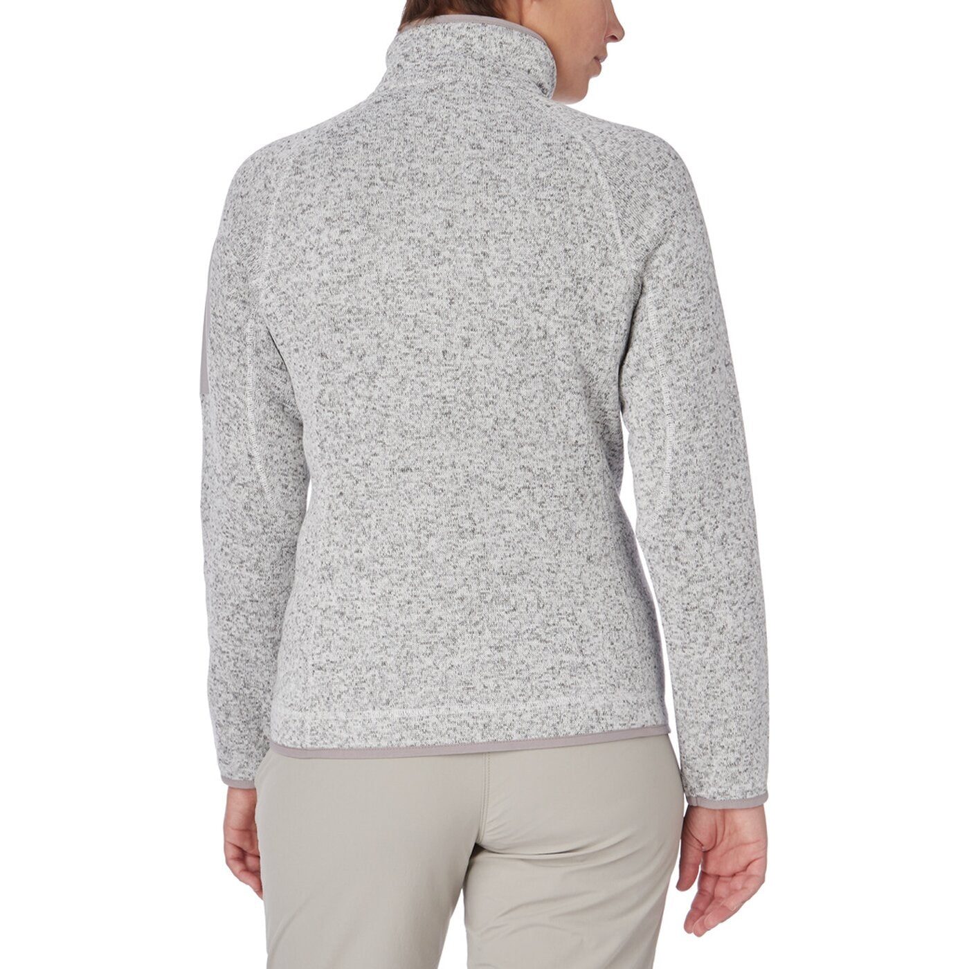 D-Fleece-Jacke Skeena wms MELANGE/WHITE Bild 4