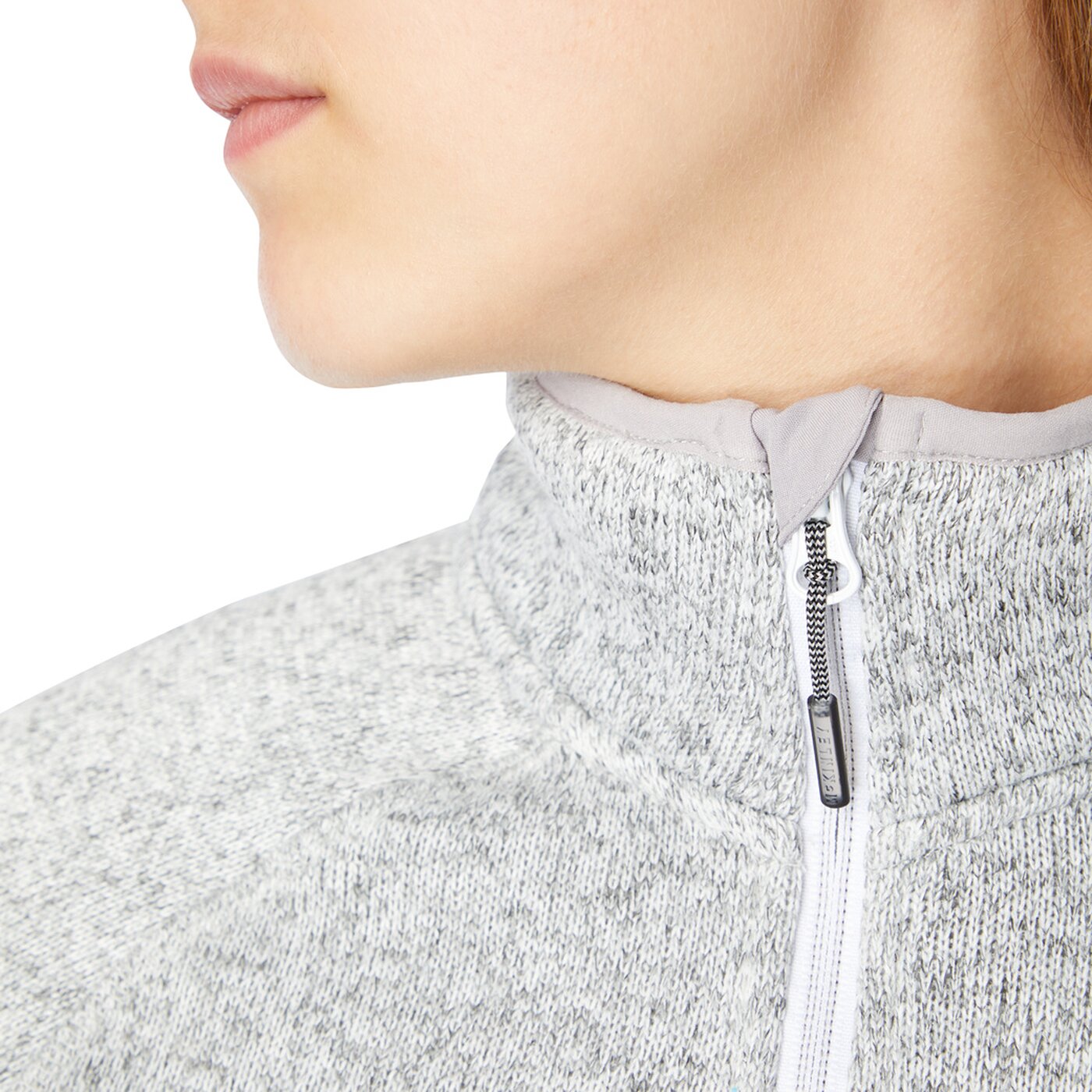 D-Fleece-Jacke Skeena wms MELANGE/WHITE Bild 5