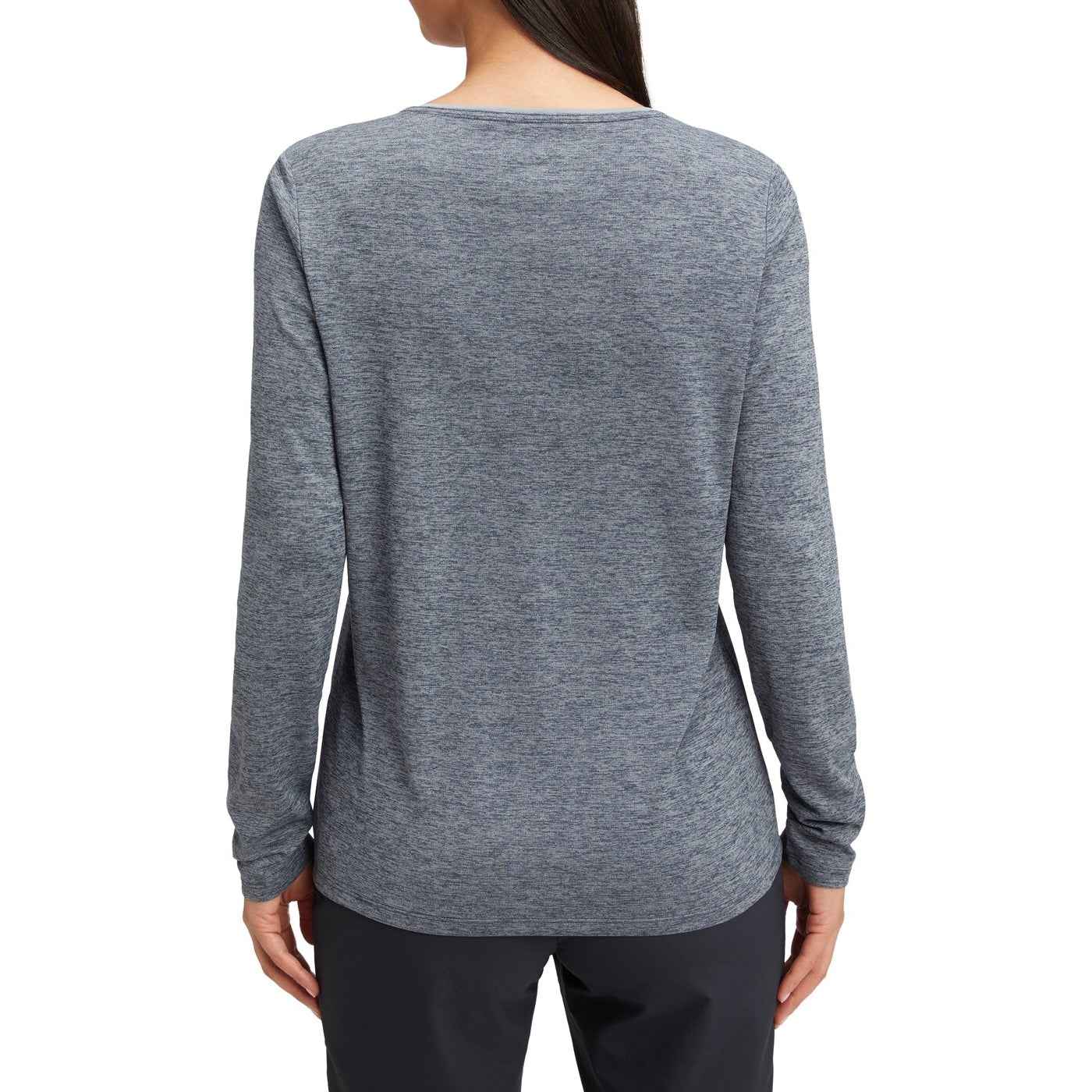Da.-Langarmshirt Hunu LS W 906 MELANGE/NAVY 906 MELANGE/NAVY Bild 2