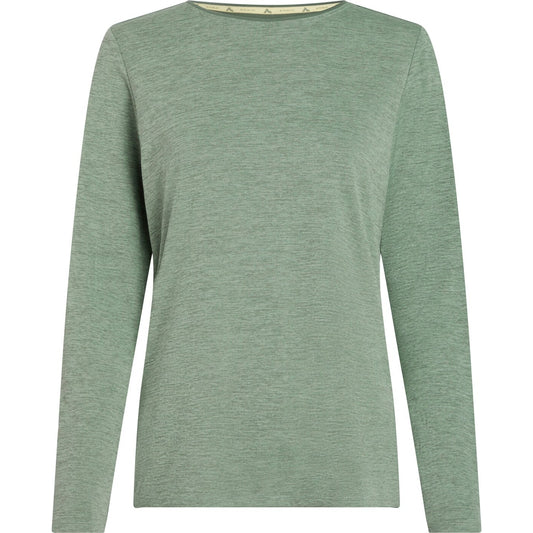 Da.-Langarmshirt Hunu LS W MELANGE/GREEN SMOKE MELANGE/GREEN SMOKE Bild 1