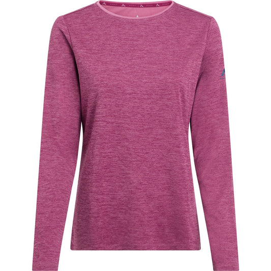 Da.-Langarmshirt Hunu LS W MELANGE/RED WINE MELANGE/RED WINE Bild 1