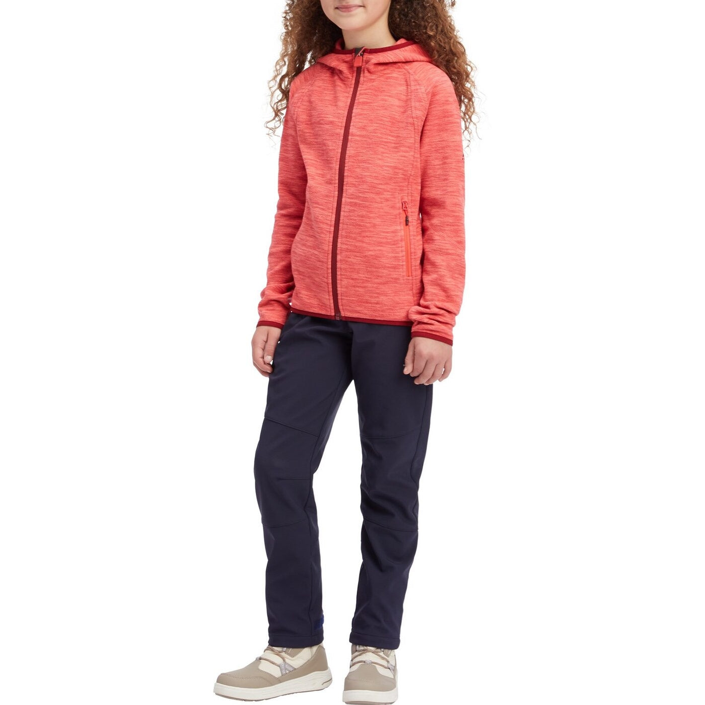 Mä.-Fleece-Jacke Choco III gls MELANGE/RED/RED Bild 2