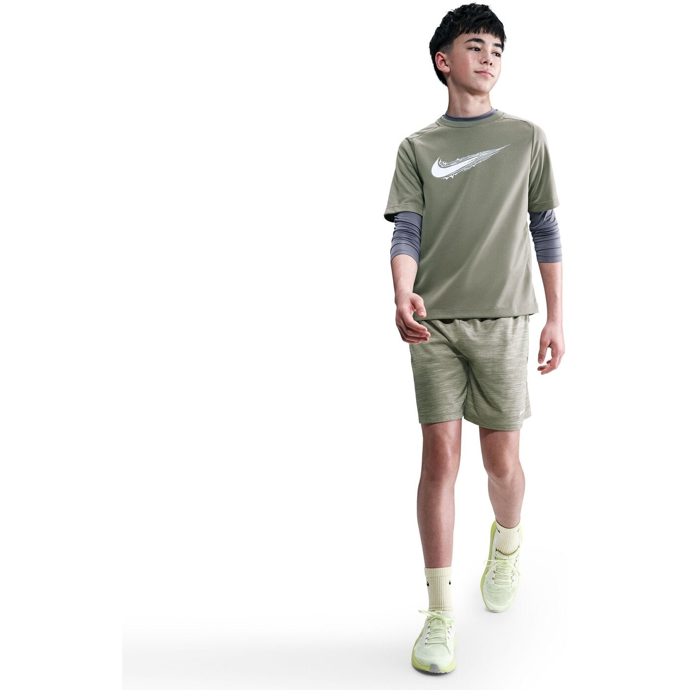 B NK DF MULTI SHORT LBR HTHR LIGHT ARMY/OLIVE AURA/WHITE LIGHT ARMY/OLIVE AURA/WHITE Bild 3