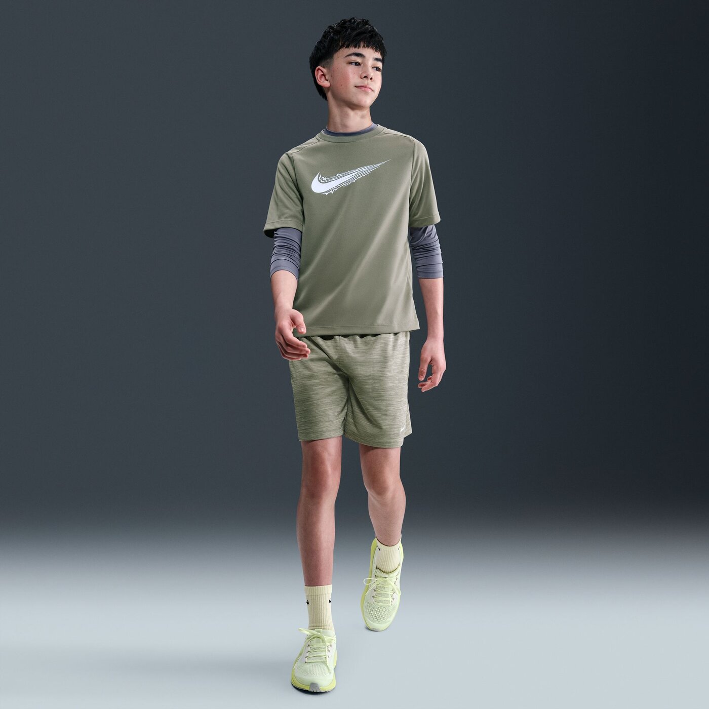 B NK DF MULTI SHORT LBR HTHR LIGHT ARMY/OLIVE AURA/WHITE LIGHT ARMY/OLIVE AURA/WHITE Bild 6
