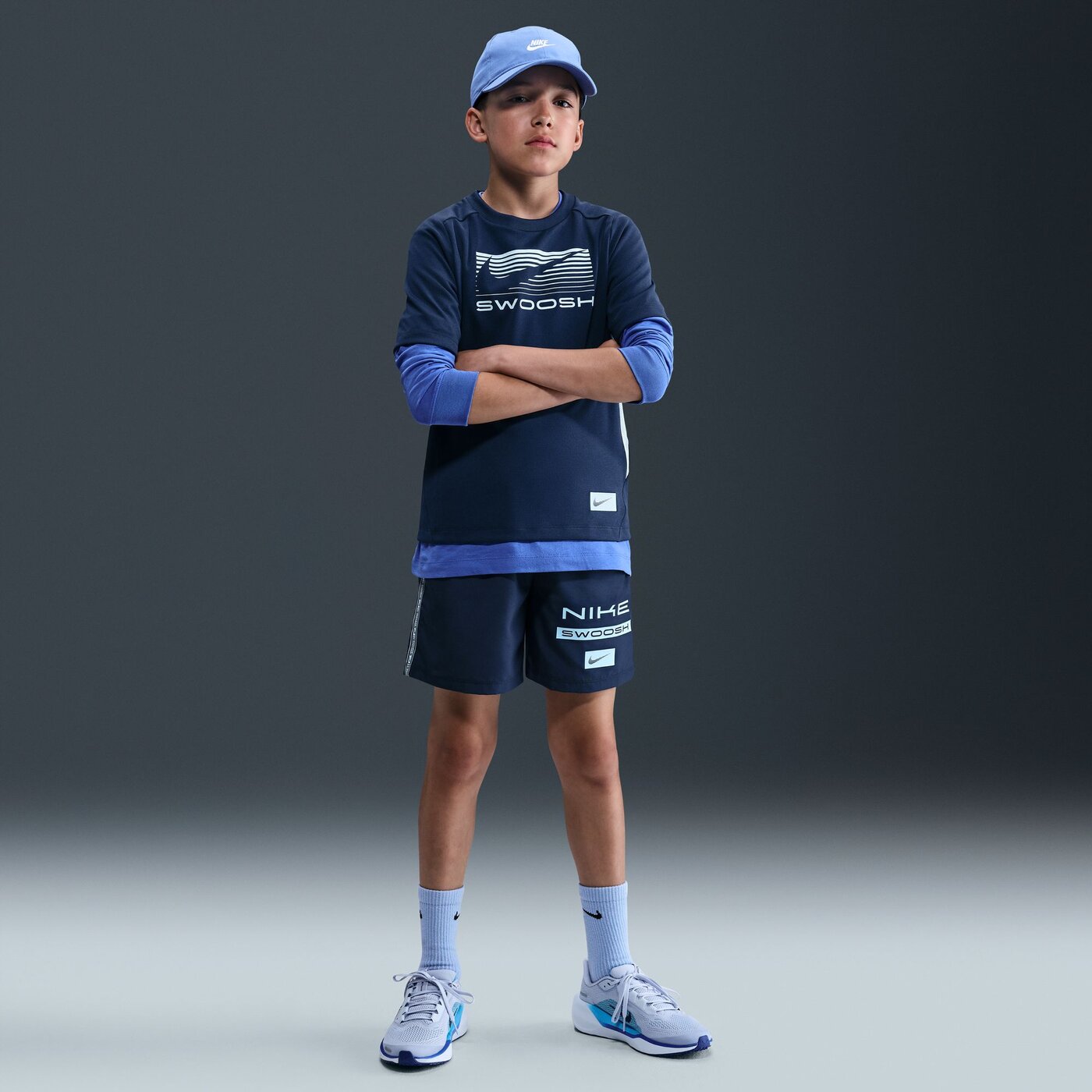 B NK DF MULTI SHORT WVN LOVE MIDNIGHT NAVY/CELESTINE BLUE MIDNIGHT NAVY/CELESTINE BLUE Bild 4