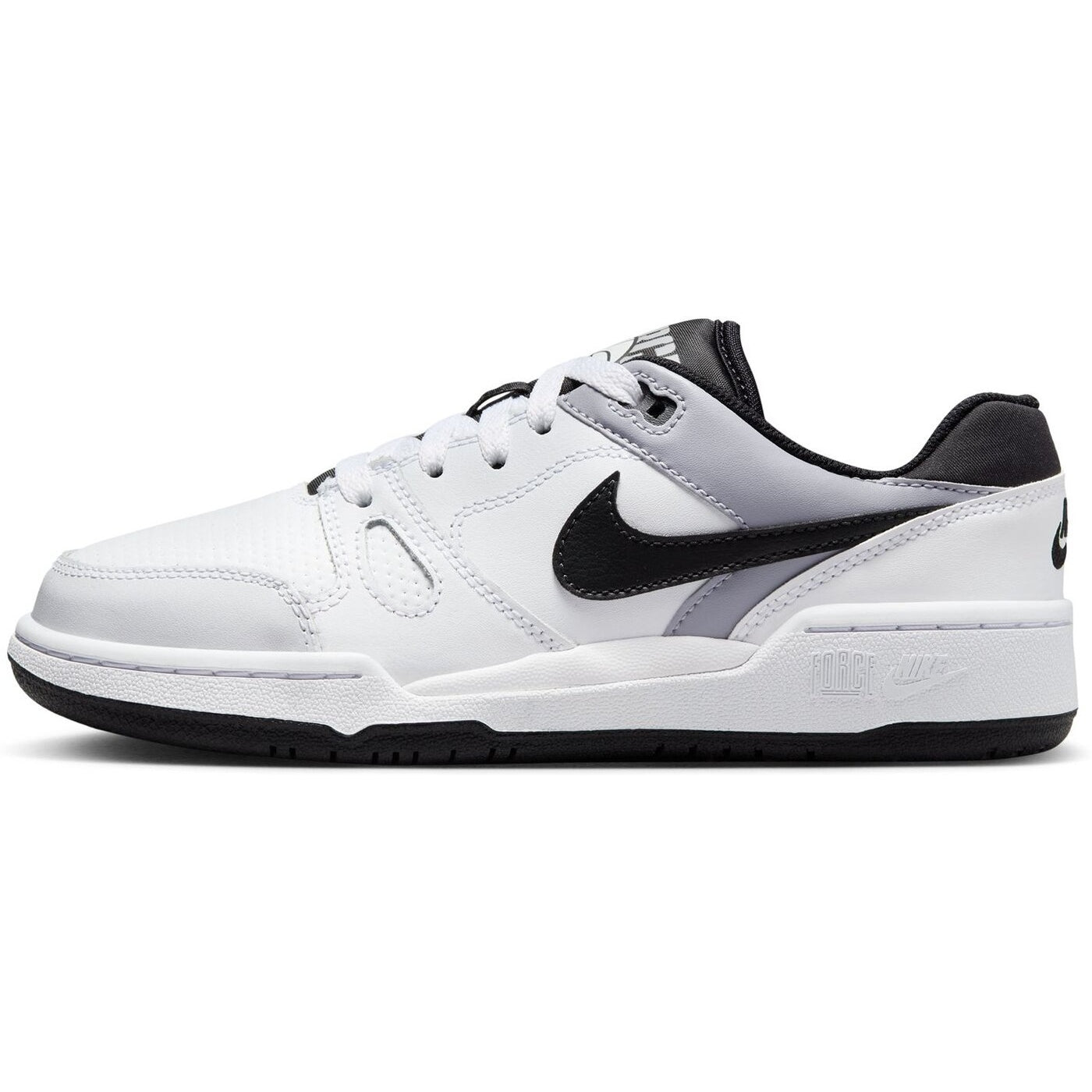 NIKE FULL FORCE LO (GS) WHITE/BLACK-PEWTER WHITE/BLACK-PEWTER Bild 5