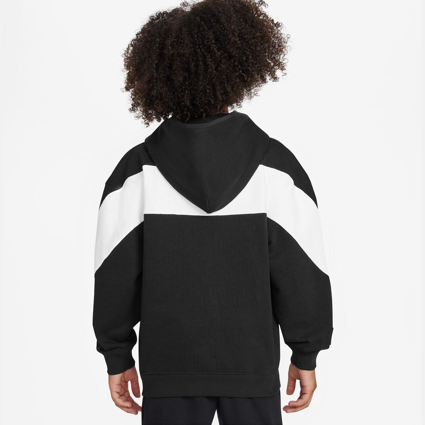 K NIKE AIR FLC PO HOODIE -PD BLACK/WHITE/WHITE BLACK/WHITE/WHITE Bild 2