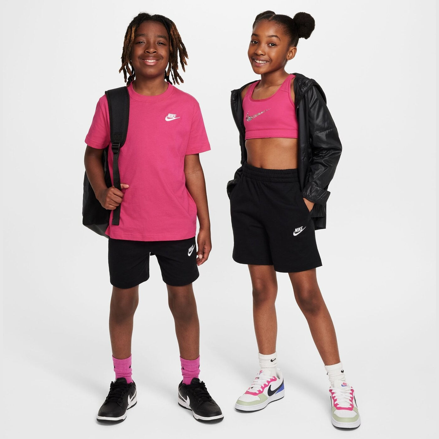 K NSW CLUB KNIT SHORT 6IN LBR BLACK/WHITE BLACK/WHITE Bild 7