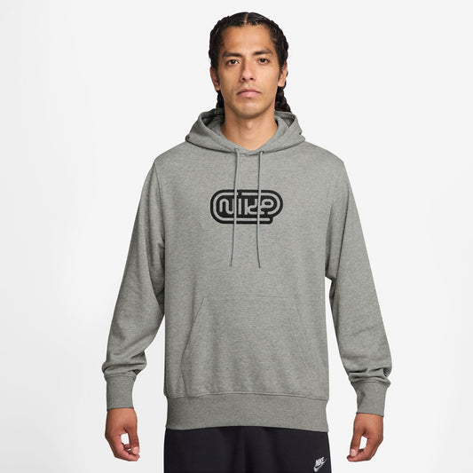 M NK CLUB FT HOODIE FONT GX DK GREY HEATHER/LT SMOKE GREY/ DK GREY HEATHER/LT SMOKE GREY/ Bild 1