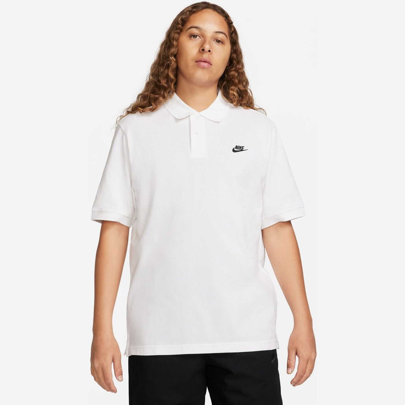 M NK CLUB SS POLO PIQUE WHITE/BLACK WHITE/BLACK Bild 4
