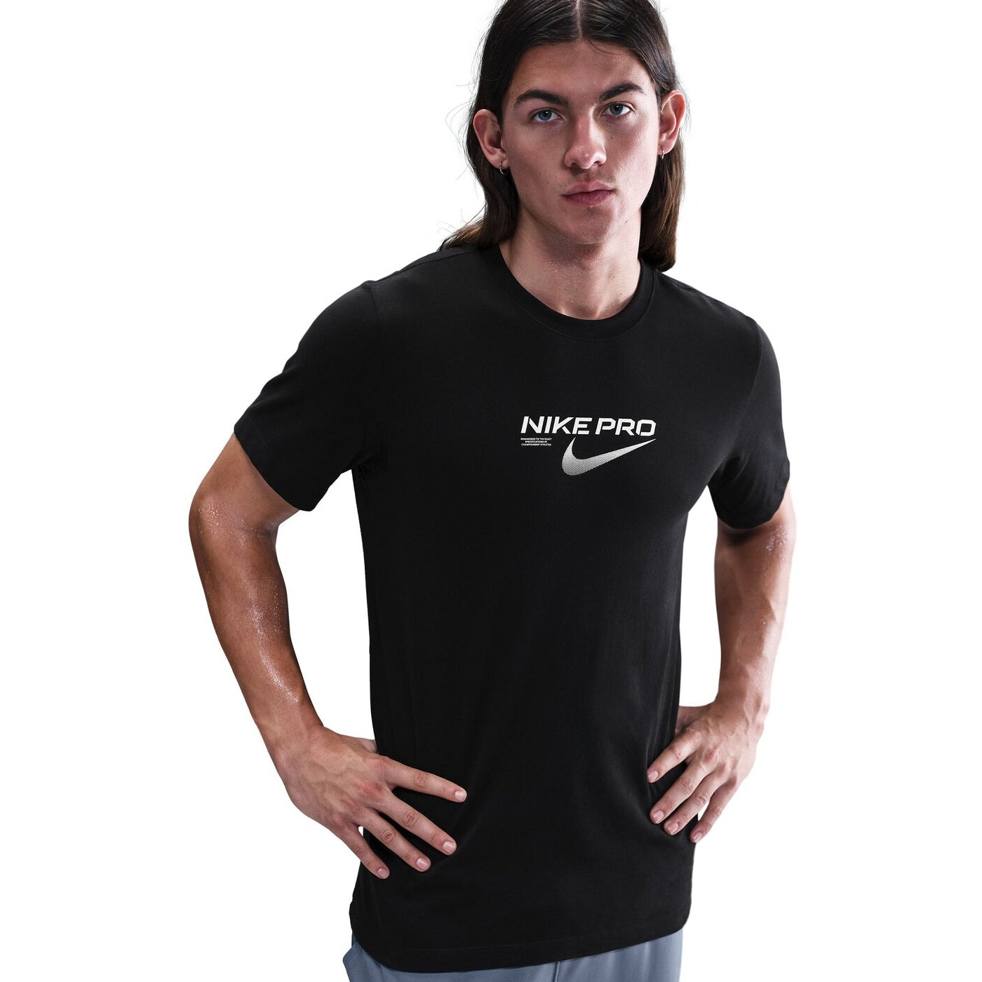 M NK DF TEE NIKE PRO TRAINING BLACK BLACK Bild 3