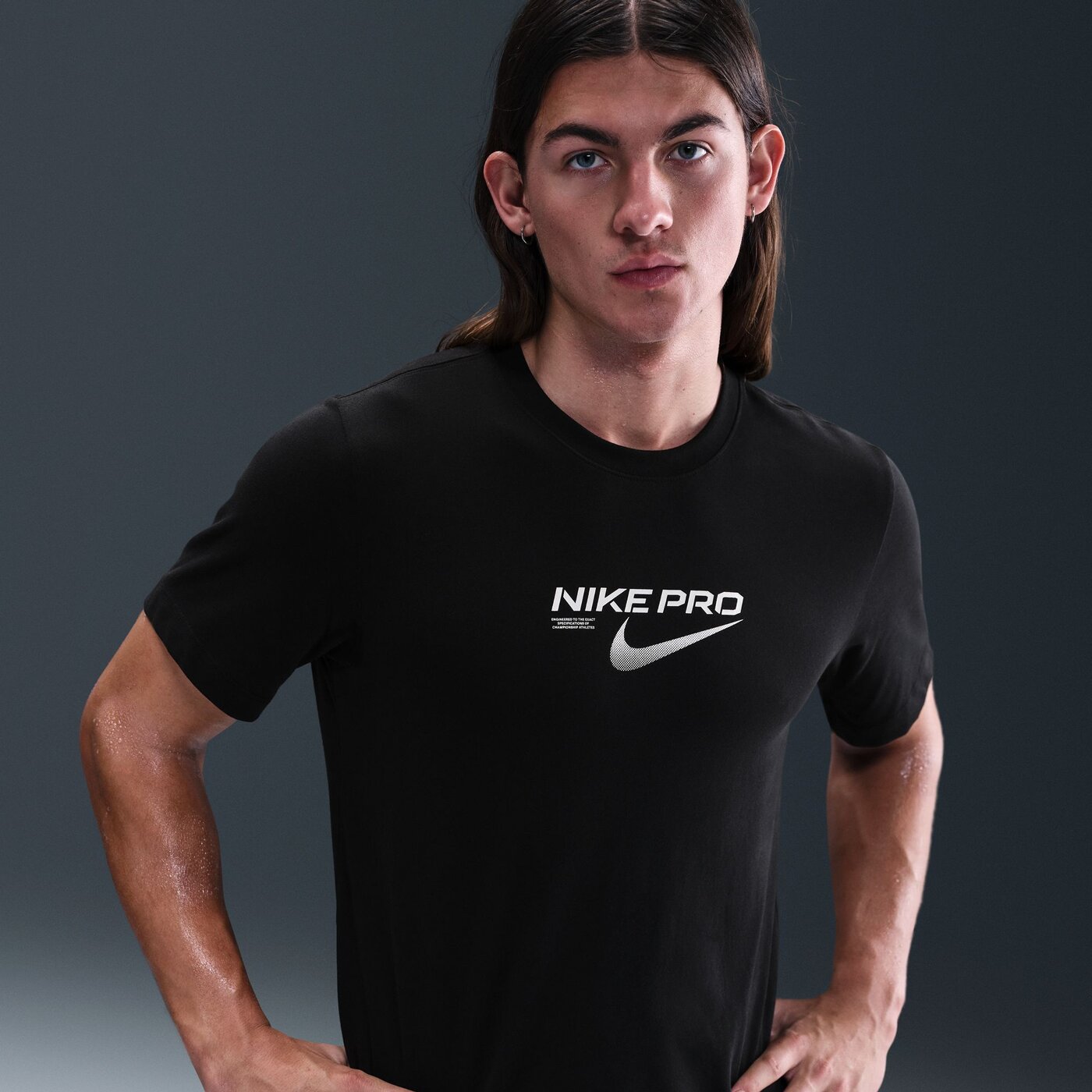 M NK DF TEE NIKE PRO TRAINING BLACK BLACK Bild 6