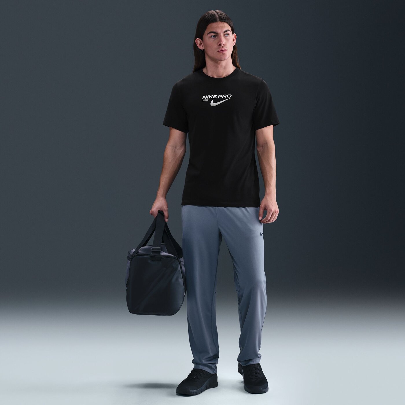 M NK DF TEE NIKE PRO TRAINING BLACK BLACK Bild 7