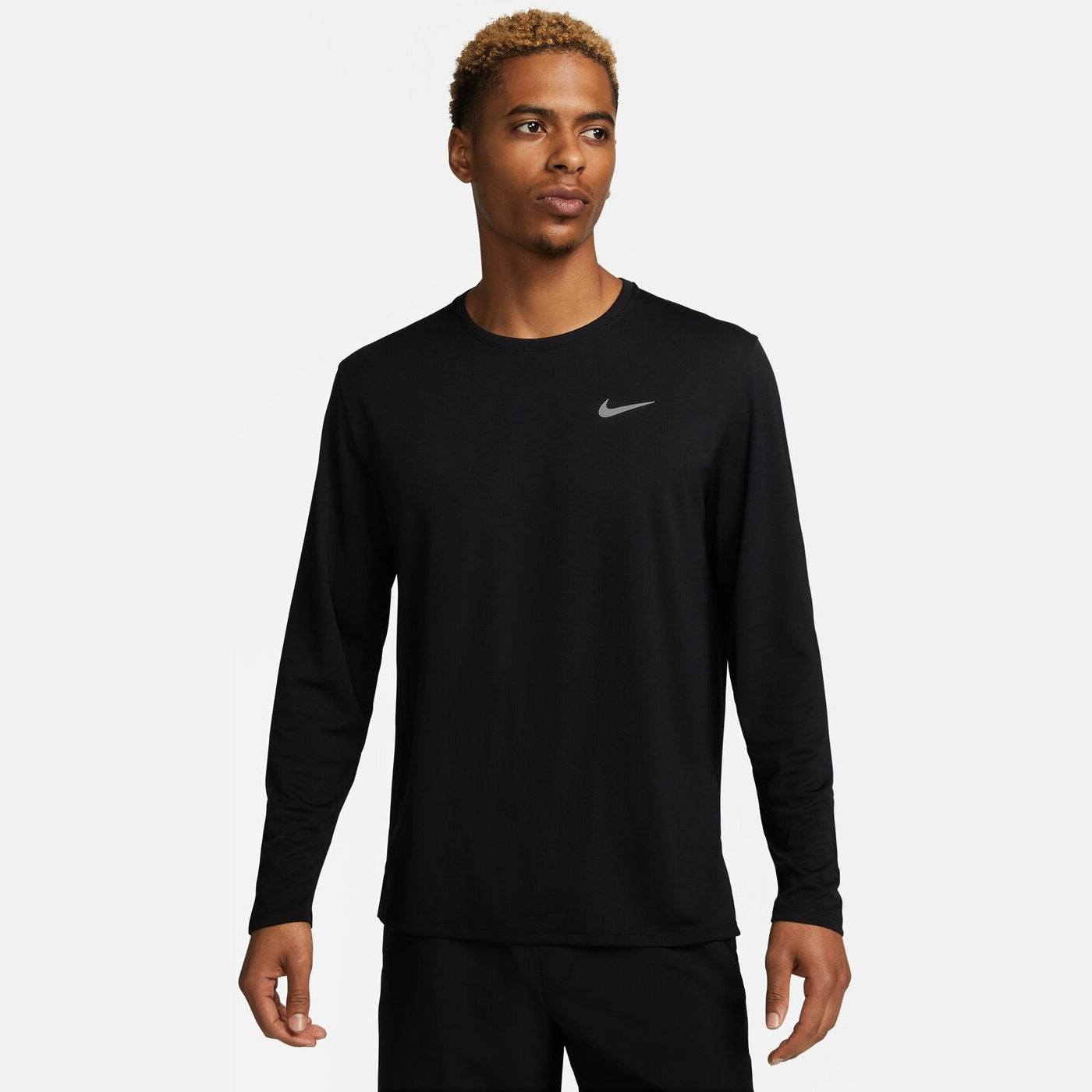M NK DF UV MILER TOP LS BLACK/REFLECTIVE SILV BLACK/REFLECTIVE SILV Bild 1