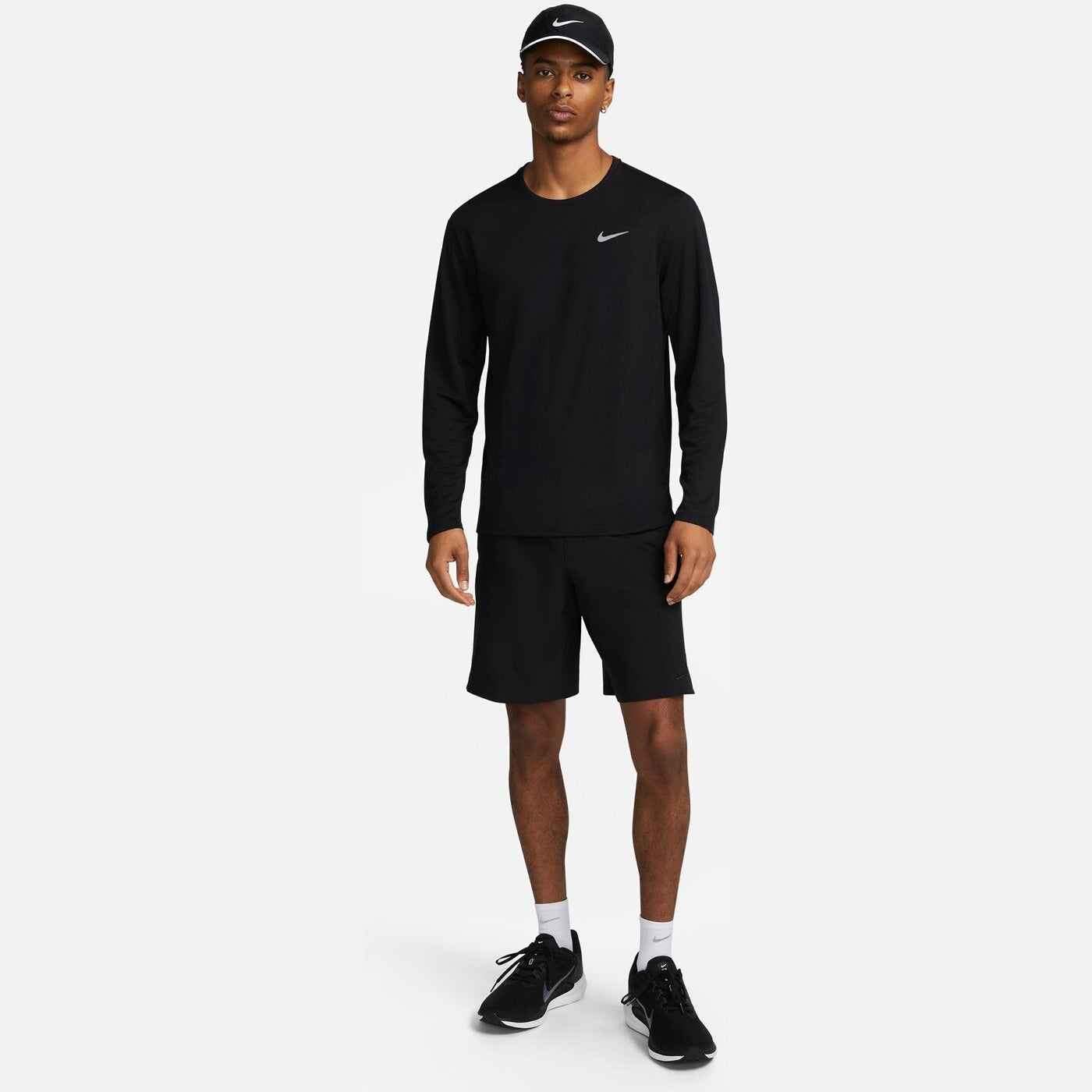 M NK DF UV MILER TOP LS BLACK/REFLECTIVE SILV BLACK/REFLECTIVE SILV Bild 3