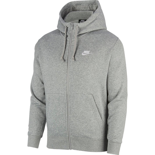 M NSW CLUB HOODIE FZ BB DK GREY HEATHER/MATTE SILVER/W DK GREY HEATHER/MATTE SILVER/W Bild 1