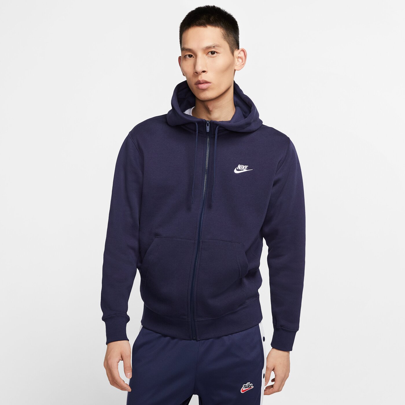 M NSW CLUB HOODIE FZ BB MIDNIGHT NAVY/MIDNIGHT NAVY/WH MIDNIGHT NAVY/MIDNIGHT NAVY/WH Bild 4