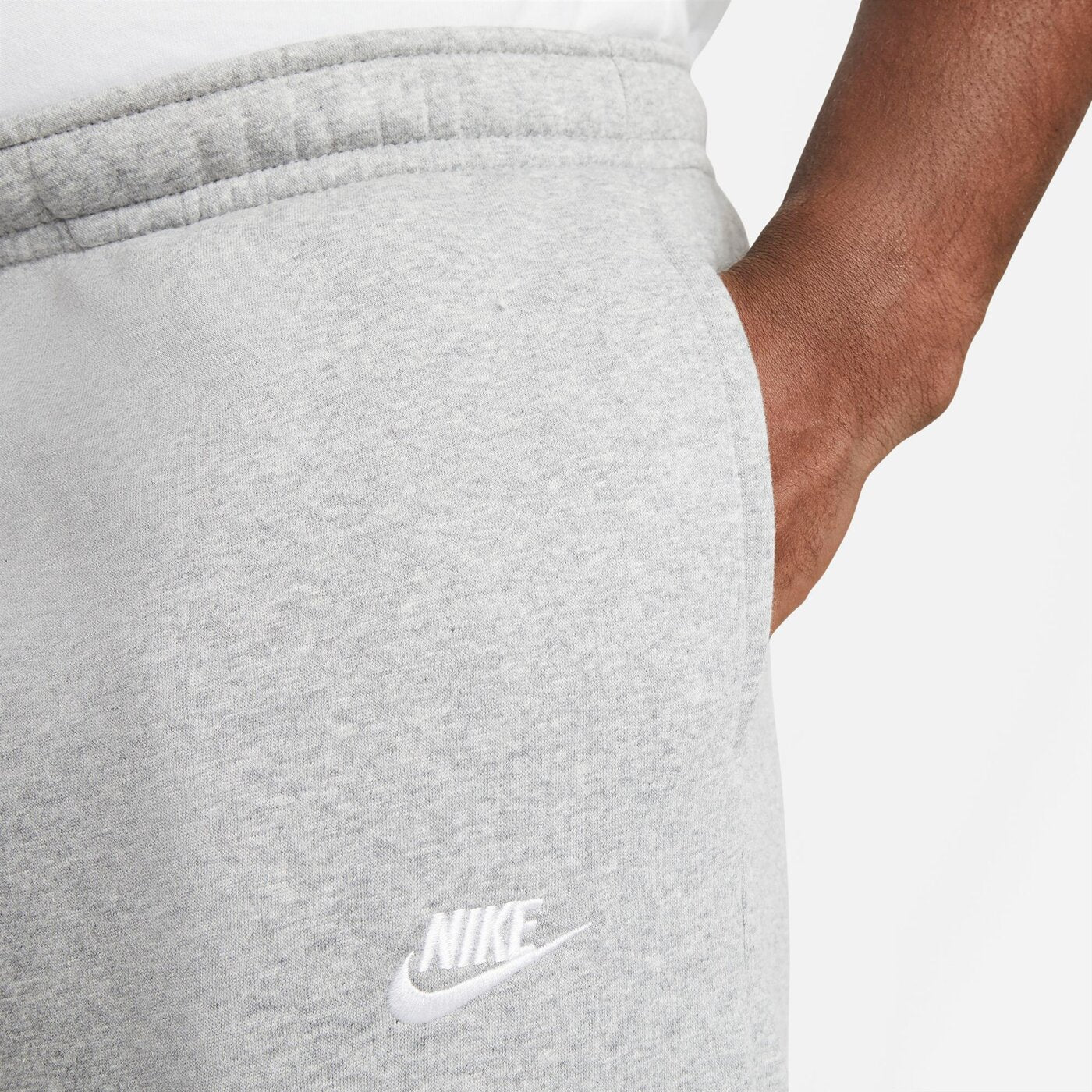 M NSW CLUB PANT CF BB DK GREY HEATHER/MATTE SILVER/W DK GREY HEATHER/MATTE SILVER/W Bild 5