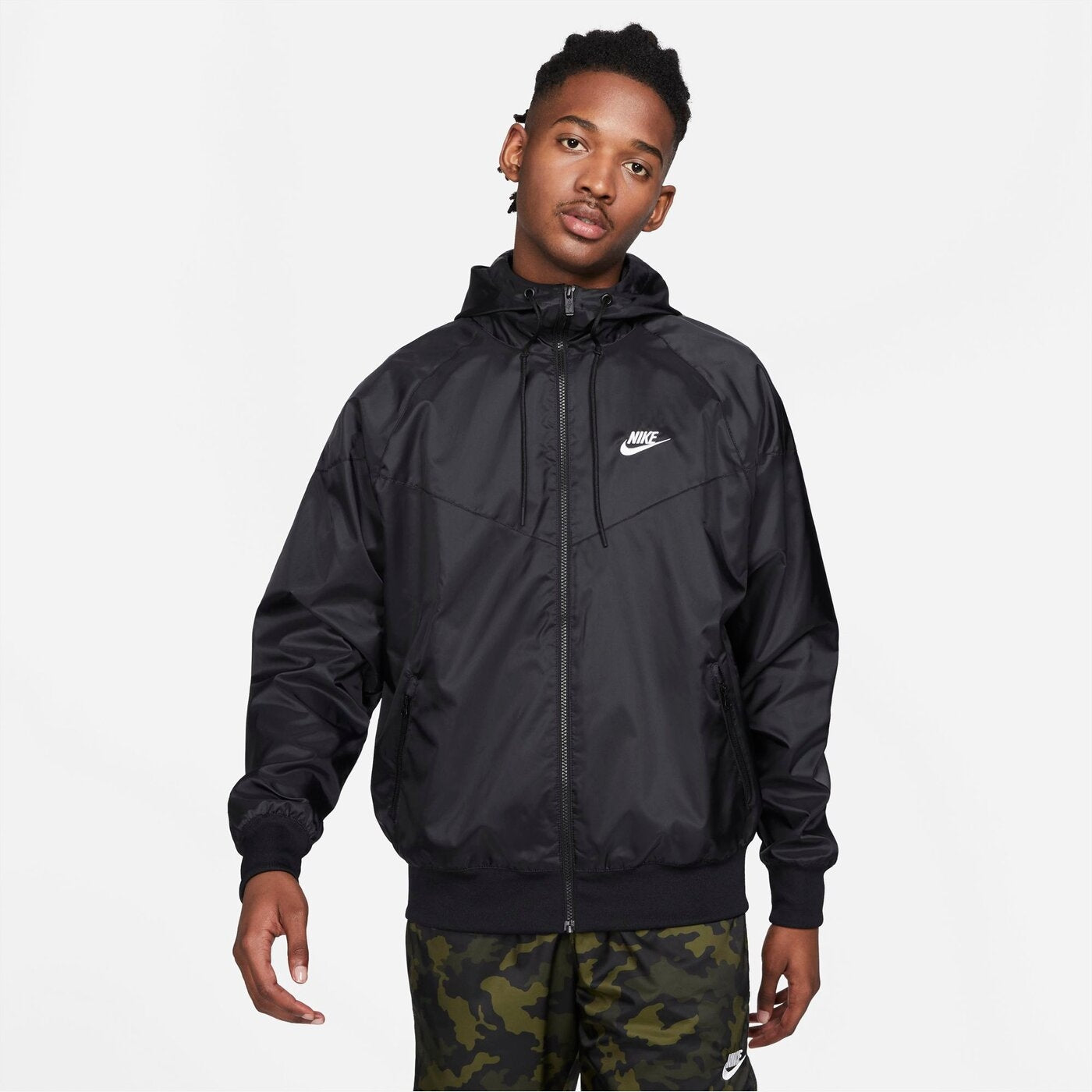 M NSW HE WR HD WVN JKT BLACK/WHITE Bild 1