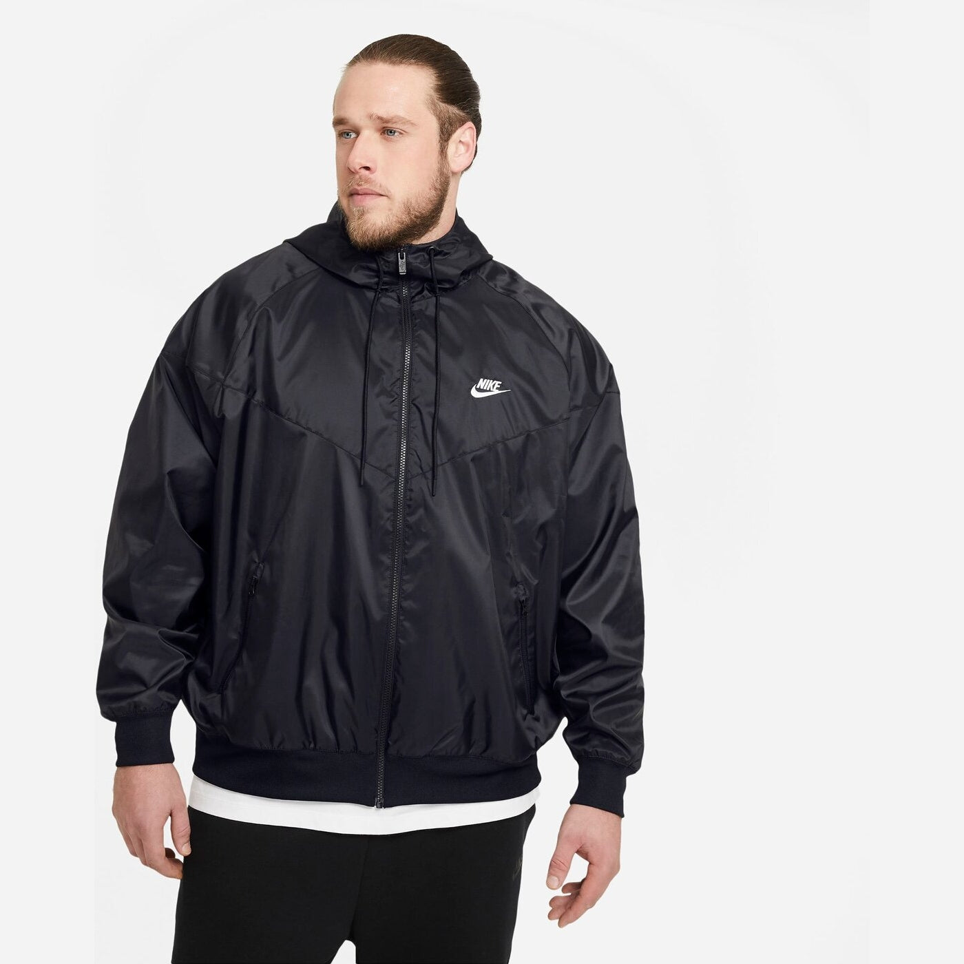 M NSW HE WR HD WVN JKT BLACK/WHITE Bild 7