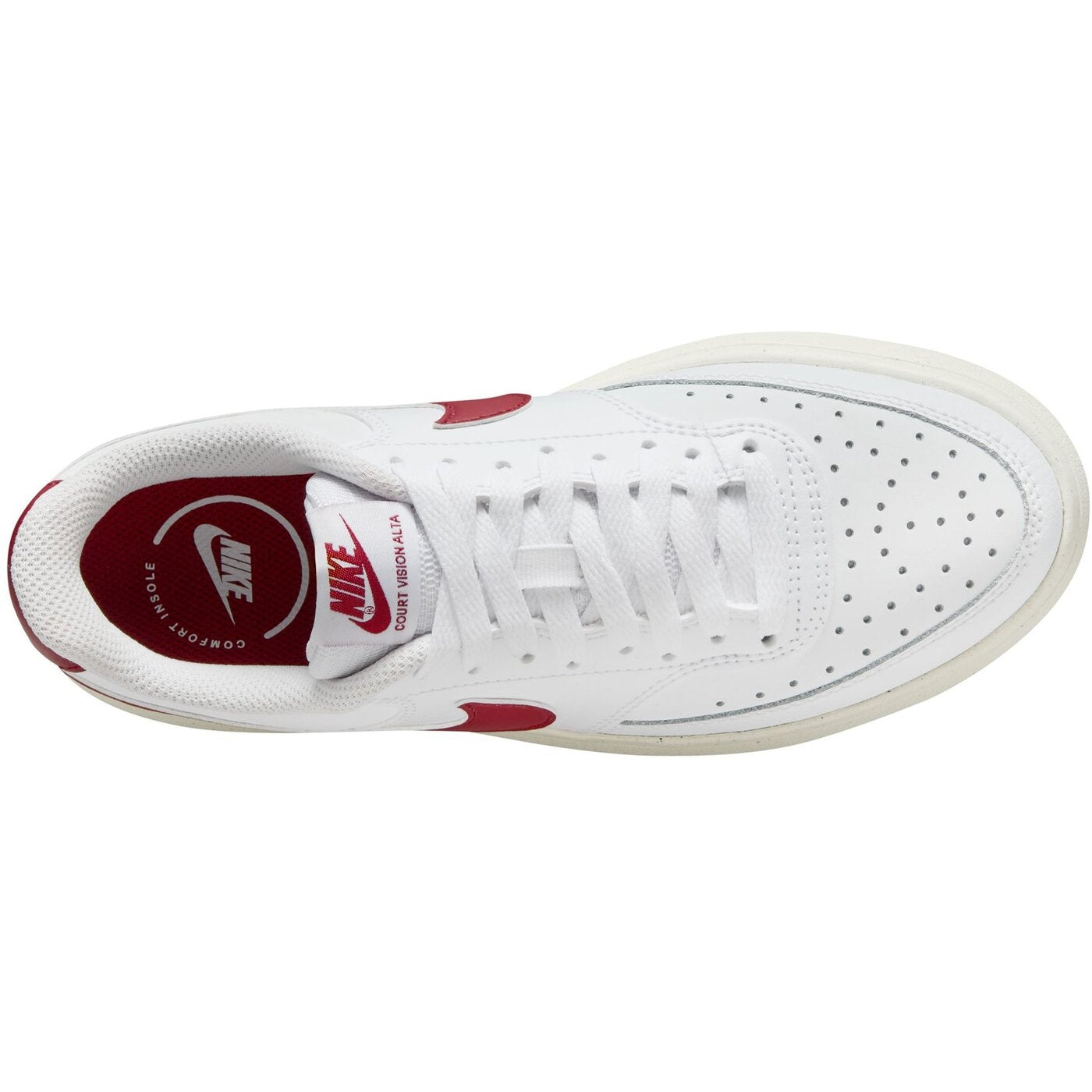 W NIKE COURT VISION ALTA WHITE/TEAM RED-SAIL WHITE/TEAM RED-SAIL Bild 3