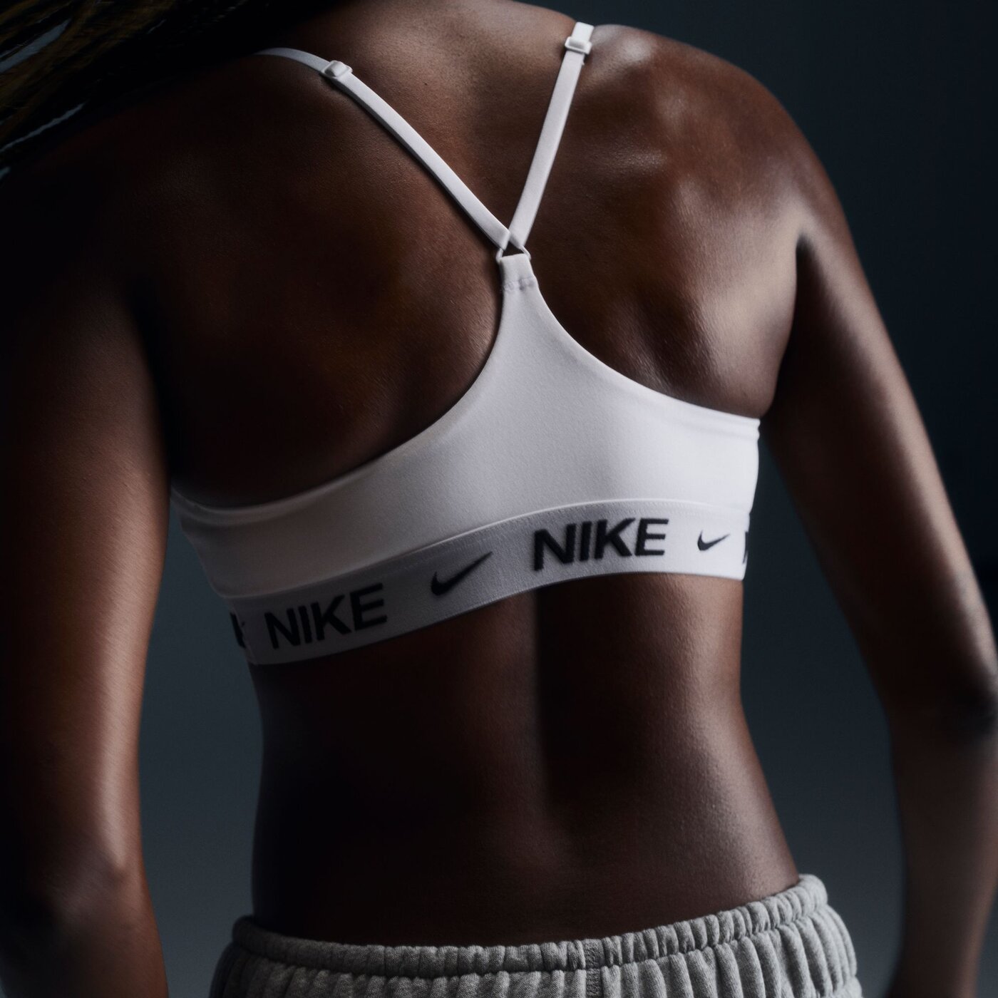 W NK DF INDY LGT SPT BRA WHITE/BLACK WHITE/BLACK Bild 5