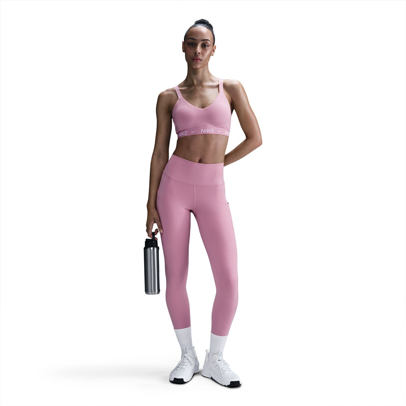 W NK DF INDY MED SPT BRA ELEMENTAL PINK/PINK FOAM ELEMENTAL PINK/PINK FOAM Bild 1