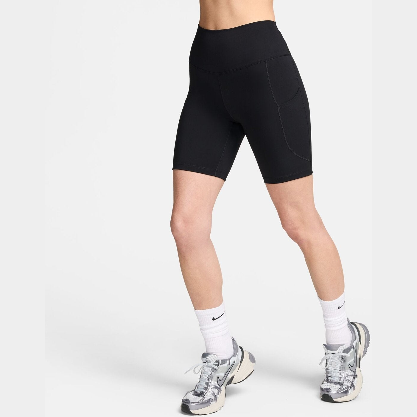 W NK DF ONE HR 8IN PKT SHORT BLACK BLACK Bild 1