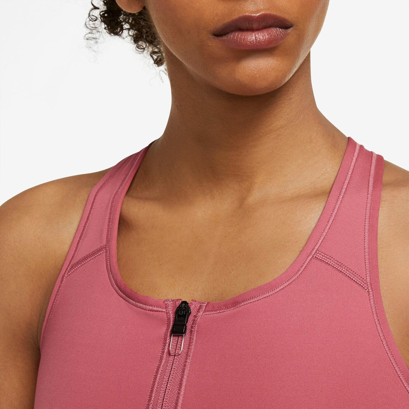 W NK DF SWSH ZIP FRONT BRA ARCHAEO PINK/BLACK ARCHAEO PINK/BLACK Bild 3