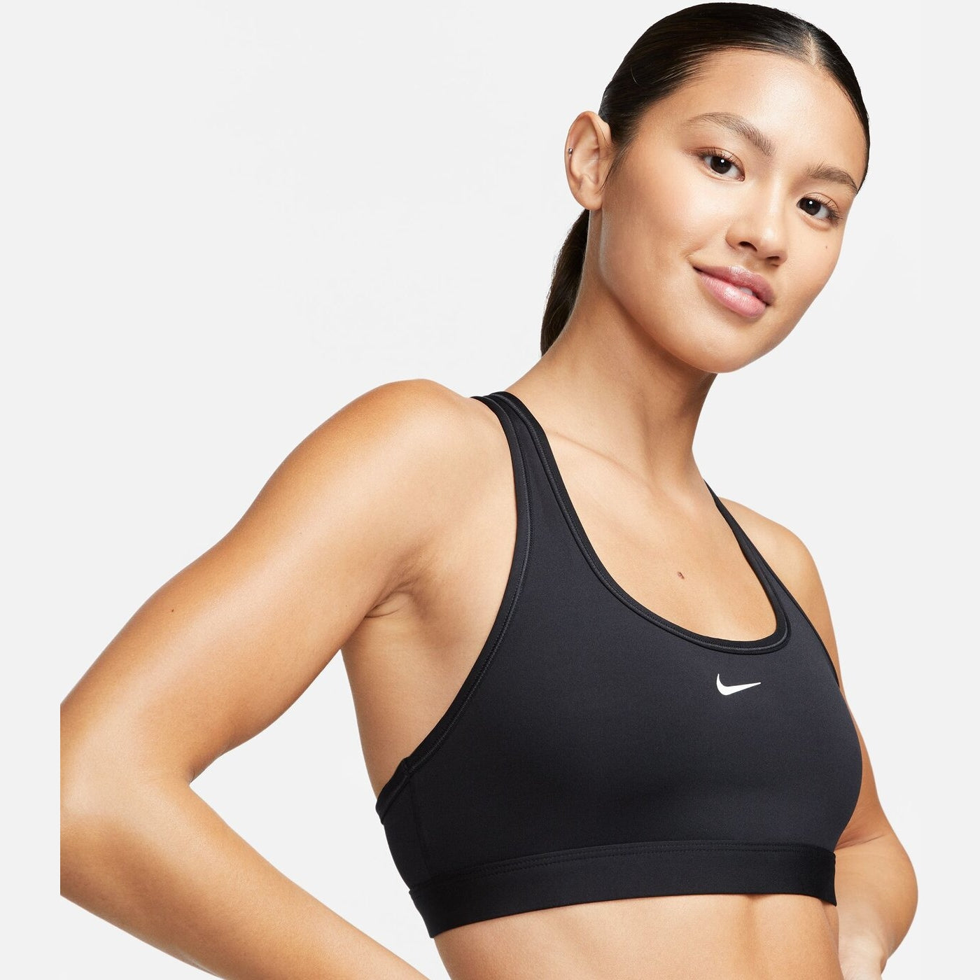 W NK SWSH LGT SPT BRA BLACK/WHITE BLACK/WHITE Bild 4