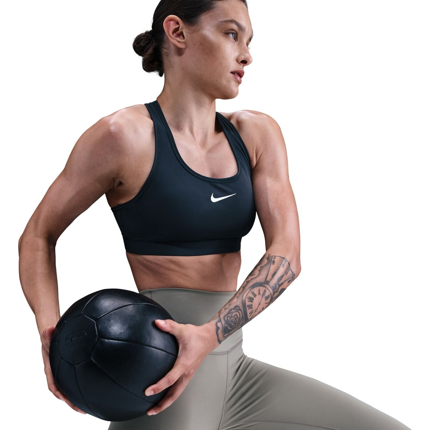 W NK SWSH MED SPT BRA SEAWEED/WHITE SEAWEED/WHITE Bild 3